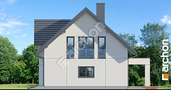 Elewacja boczna projekt dom w balsamowcach 2 ae oze 08464183cb94ce9e565c4641debf5b50  266