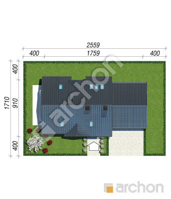 gotowy projekt Dom w groszku (G2) sytuacja