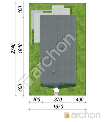 gotowy projekt Dom w batatach 2 (E) sytuacja