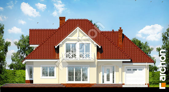 Elewacja frontowa projekt dom w lubczyku fb797b30d048c412b0464ed152204752  264