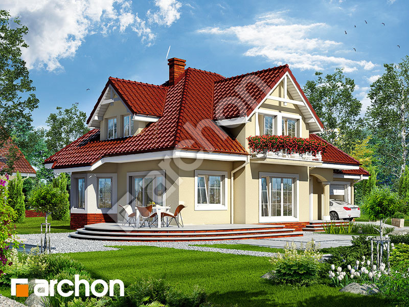 gotowy projekt Dom w lubczyku widok 2