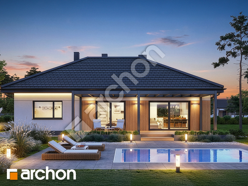 gotowy projekt Dom w lipiennikach 5 widok 2