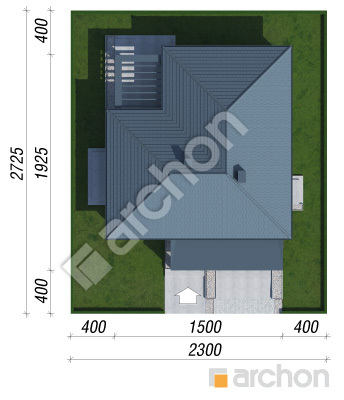 gotowy projekt Dom w anodach 2 (G2E) sytuacja