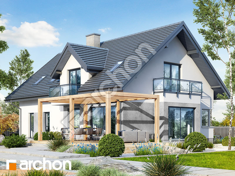 gotowy projekt Dom w rododendronach 15 (G2N) widok 2