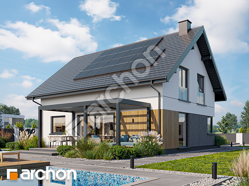 gotowy projekt Dom w kaldezjach (GE) OZE widok 2