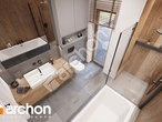 gotowy projekt Dom w kostrzewach 10 (G) Wizualizacja łazienki (wizualizacja 3 widok 4)