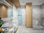gotowy projekt Dom w orliczkach (G2E) Wizualizacja łazienki (wizualizacja 3 widok 4)