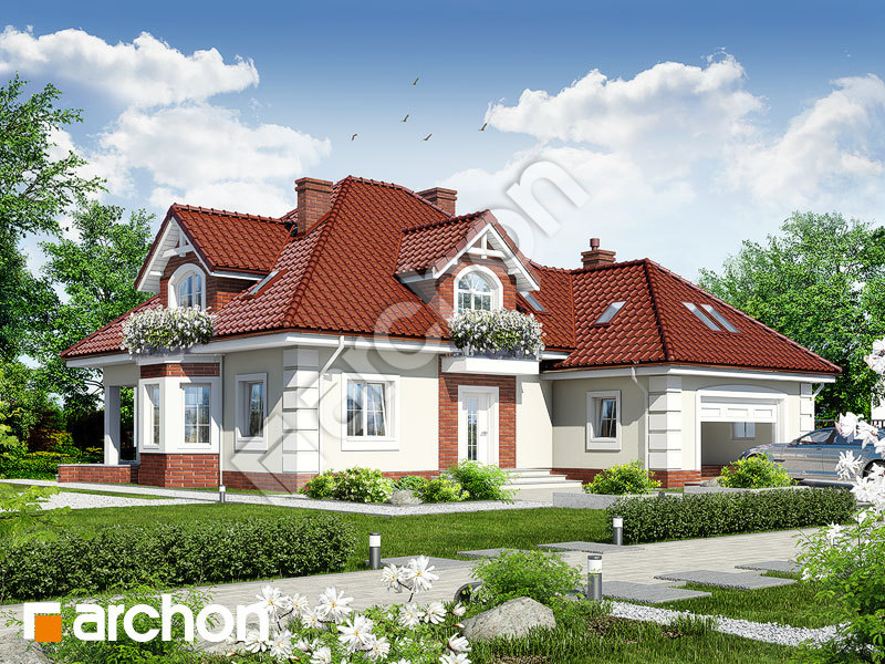 gotowy projekt Dom w nagietkach 2 widok 1