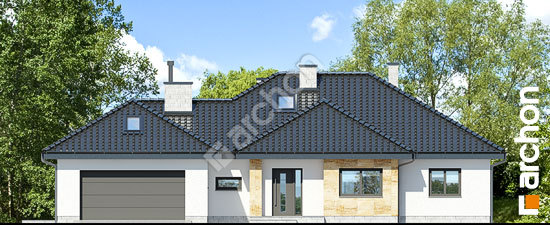 Elewacja frontowa projekt dom w akebiach 5 143390580b4354b8df2734467bc882bf  264