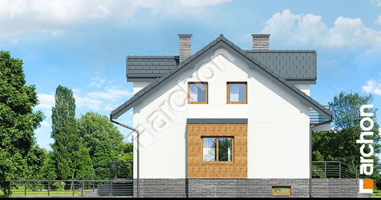 Elewacja boczna projekt dom w cyklamenach 4 pr2a 6084b8f3e884227dfacd8bc3988c50ca  265