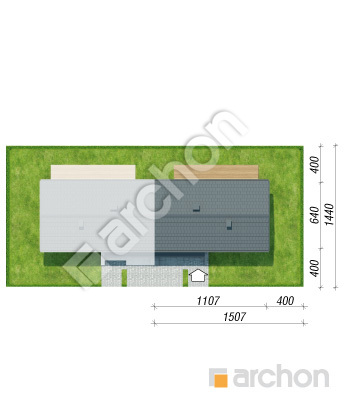 gotowy projekt Dom w iberisach (GB) sytuacja