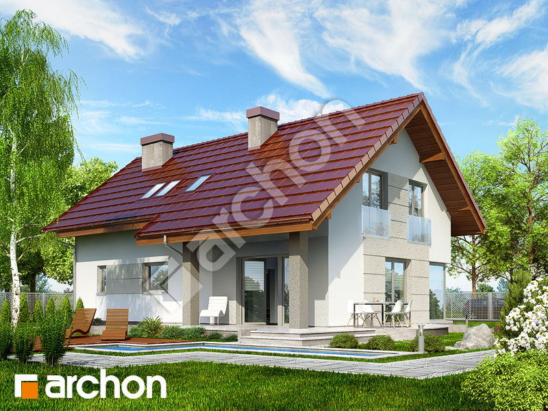 gotowy projekt Dom w wisteriach 2 widok 2