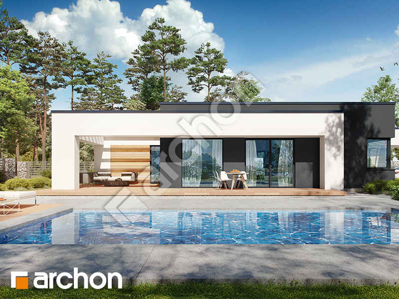 gotowy projekt Dom w renklodach 39 (G2E) widok 2