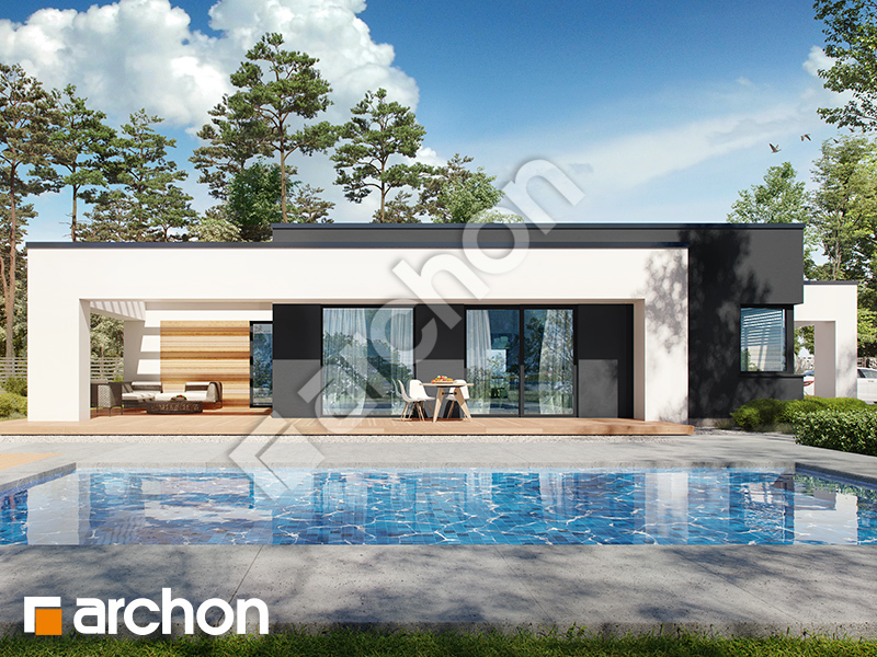 gotowy projekt Dom w renklodach 39 (G2E) widok 2