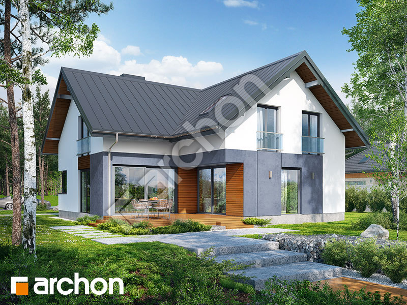 gotowy projekt Dom w elstarach widok 2