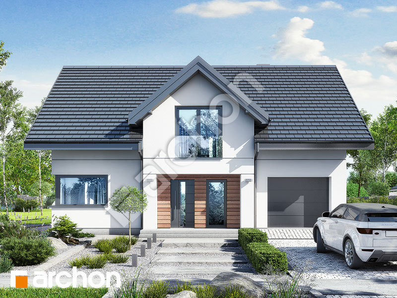 gotowy projekt Dom w balsamowcach 2 (E) OZE widok 1