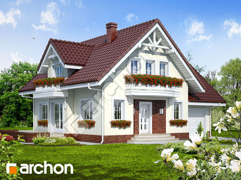 gotowy projekt Dom w antonówkach 2 (G) widok 1