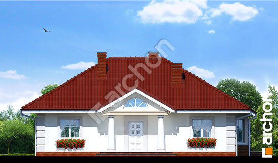 Elewacja frontowa projekt dom pod jarzabem ver 2 6458df22b3bca5a7c1473609d9faebd5  264