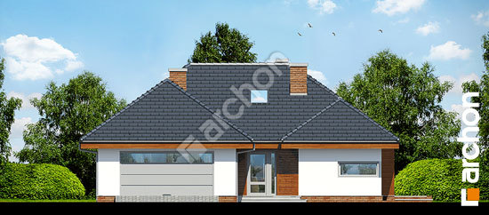Elewacja frontowa projekt dom w pigwowcach 2 64dcbe1d17e0dd80c62833285b682b2c  264