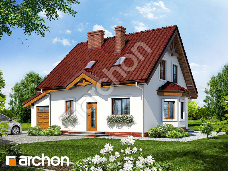gotowy projekt Dom w poziomkach 3 (G) widok 1