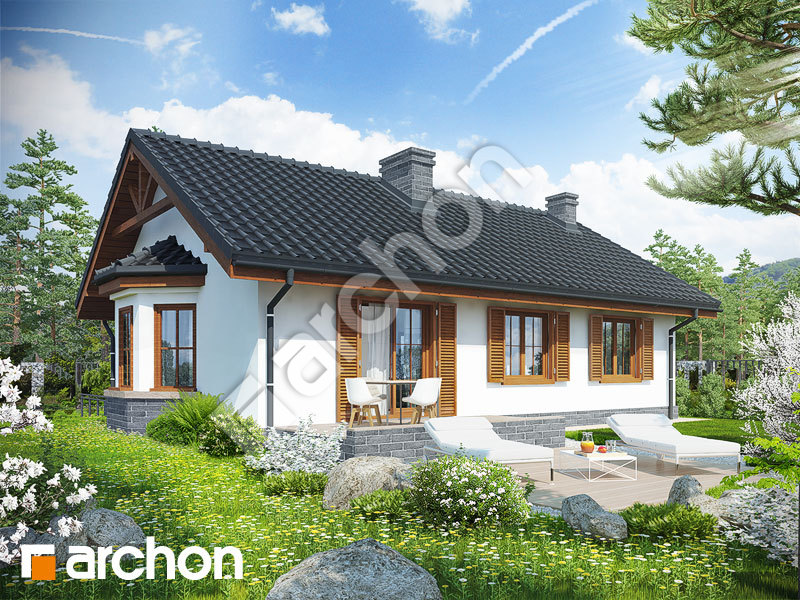 gotowy projekt Dom w jeżynach widok 2