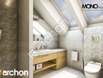 gotowy projekt Dom w wisteriach 2 (T) Wizualizacja łazienki (wizualizacja 3 widok 2)