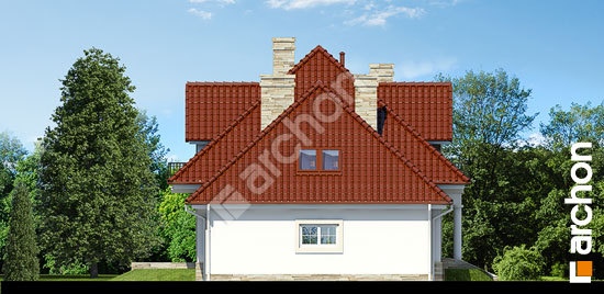 Elewacja boczna projekt dom w kaliach g2 71a07dd96a7a79db4f824effff9215b1  266