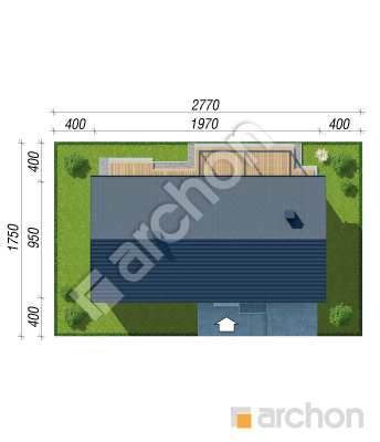 gotowy projekt Dom w cynamonie 2 (E) sytuacja