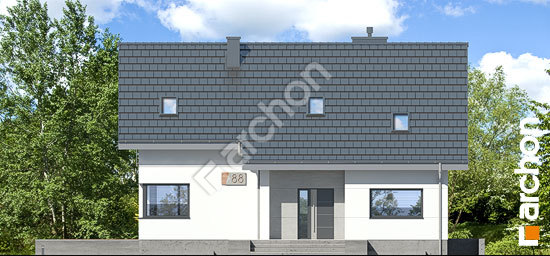 Elewacja frontowa projekt dom w brunerach 2 p 294b3139607b0a1933fa5be9fa02cb25  264