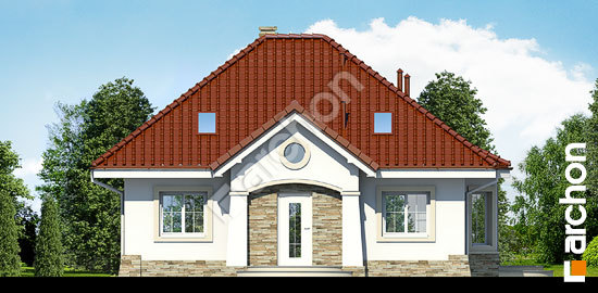 Elewacja frontowa projekt dom w lotosach pd f5371897188969514c9b9c4ecc6cc116  264