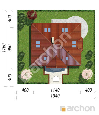 gotowy projekt Dom w lotosach (PD) sytuacja