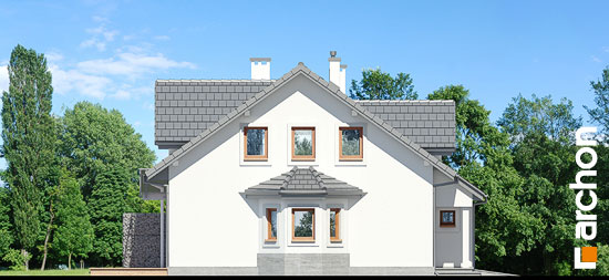 Elewacja boczna projekt dom w klematisach 10 61a4a73f2e46c2fea2402deb9e9f6051  266