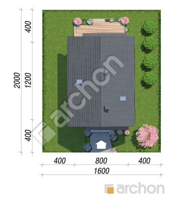 gotowy projekt Dom w moringach 2 (E) sytuacja