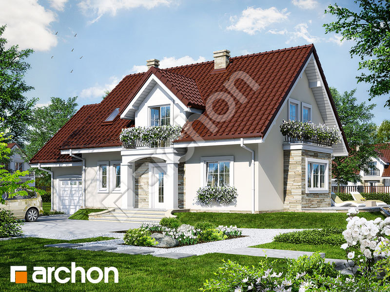 gotowy projekt Dom w werbenach 5 widok 1