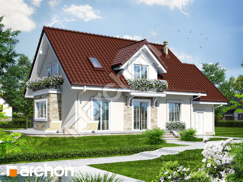 gotowy projekt Dom w werbenach 5 widok 2