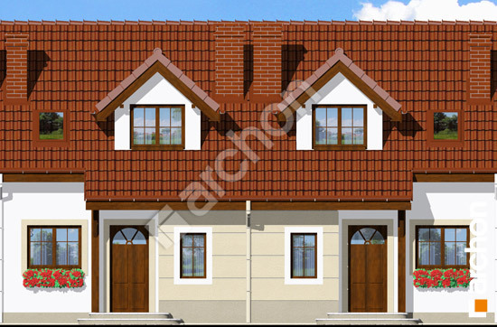 Elewacja frontowa projekt dom w cyklamenach 2 s 095f84f9debb9f82f85080ba94795731  264