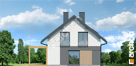 Elewacja boczna projekt dom w wisteriach 14 170af555876e49a2de8da13face56550  266
