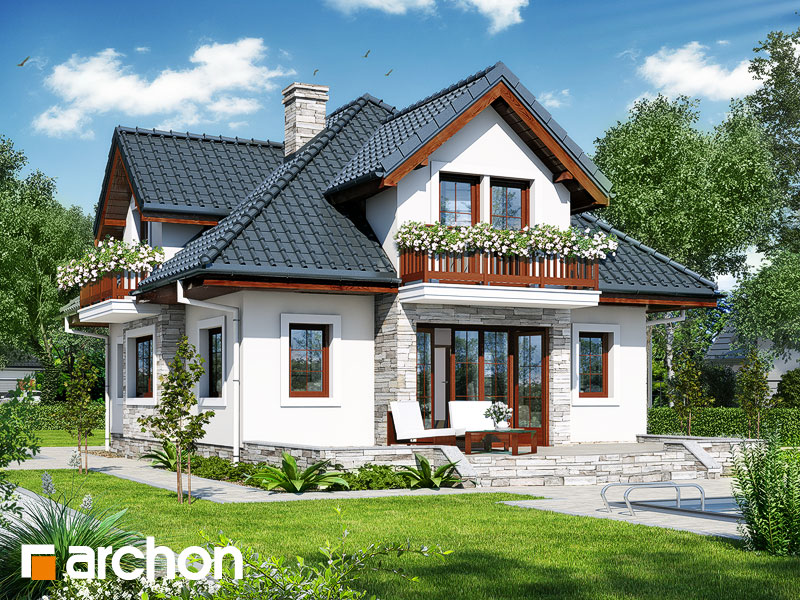 Projekt Domu Dom W Wanilii Realizacje Archon