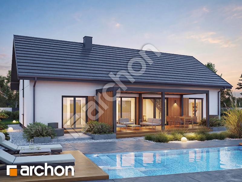 gotowy projekt Dom w kotewkach 4 (G2E) widok 2