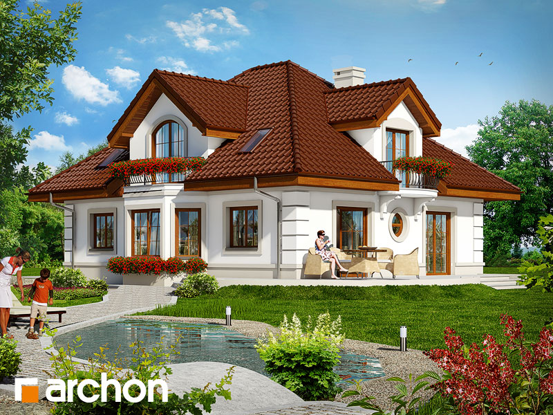 gotowy projekt Dom w bergamotkach (G2P) widok 2