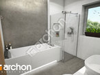 gotowy projekt Dom pod jarząbem 15 (E) OZE Wizualizacja łazienki (wizualizacja 3 widok 3)