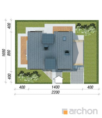 gotowy projekt Dom w amarylisach (P) sytuacja