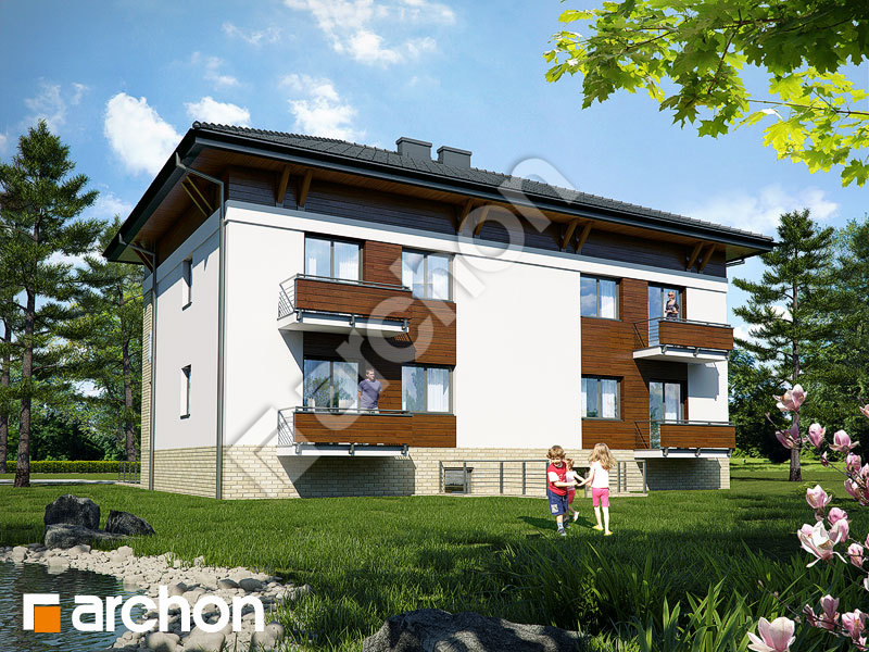 gotowy projekt Dom w sagowcach 3 (B) widok 2