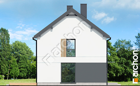 Elewacja boczna projekt dom w modrakach 3 a 6e1060be5b38e33ca92cd216f4889d04  266