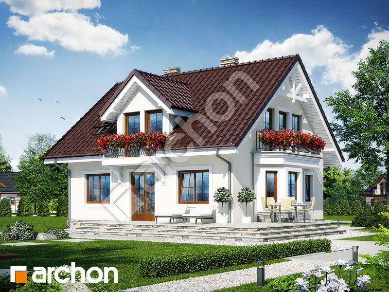 gotowy projekt Dom w rododendronach 6 (W) widok 1