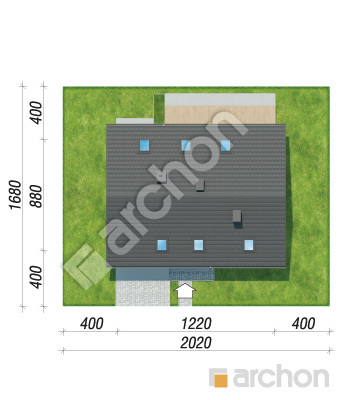 gotowy projekt Dom w malinówkach 23 (G) sytuacja