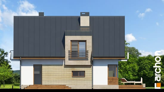 Elewacja ogrodowa projekt dom w amarylisach w 1d46478aa890f005e85d93a56f121d5e  267
