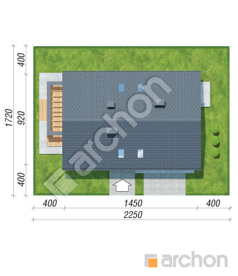 gotowy projekt Dom w zdrojówkach 8 (G2) sytuacja