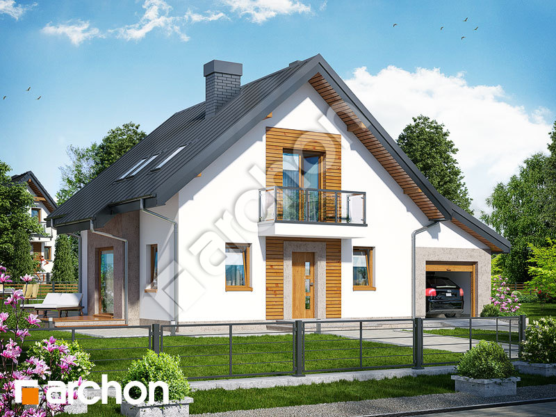 gotowy projekt Dom w rododendronach 4 (N) widok 1