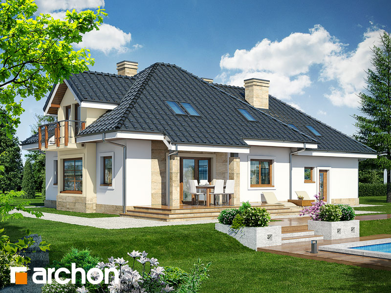 gotowy projekt Dom w hiacyntowcach (G2) widok 2
